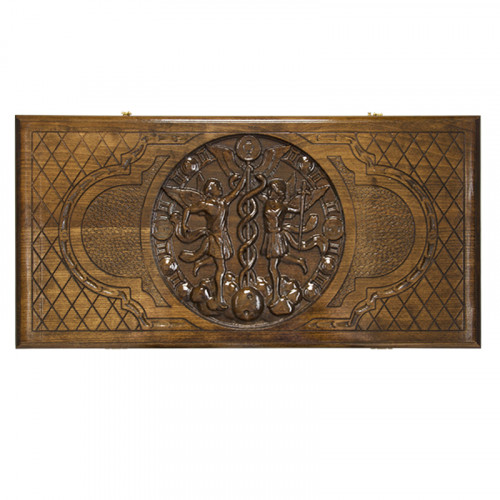 Нарды резные "Зодиак Близнецы" Нарды резные "Зодиак Близнецы"